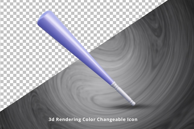 3d Baseball Bat icon illustration or Baseball Bat 3D Illustration