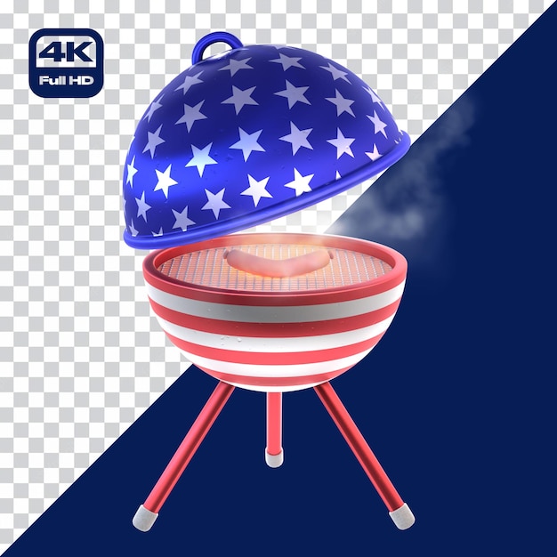 3D bbq Hat 4th July Independence Day