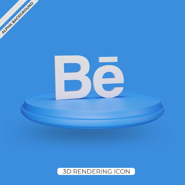 PSD 3d behance render icon