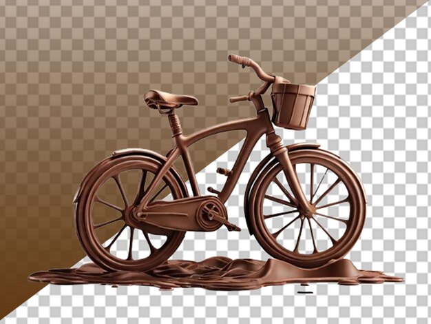 3d bicycle made with chocolate