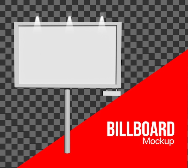 3D Billboard landscape mockup