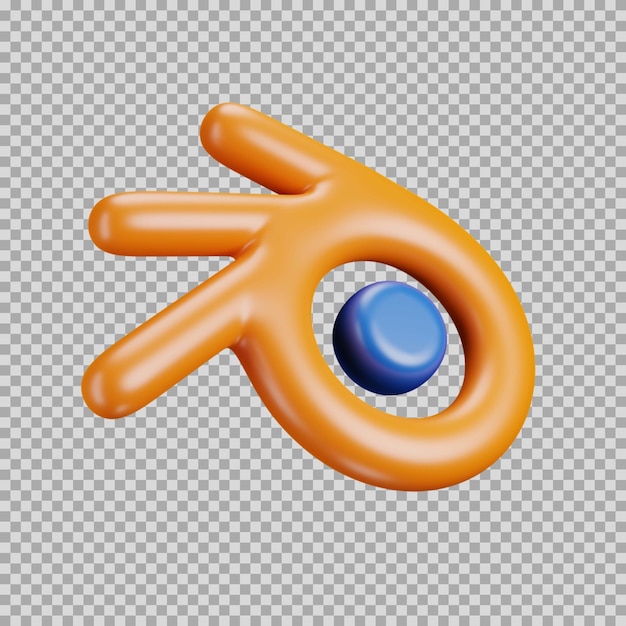 PSD 3d blender dynamic color icon