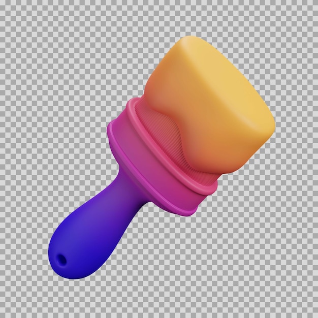 PSD 3d brush dynamic gradient icon