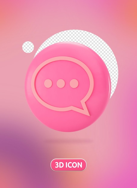 3D Bubble Chat Right View