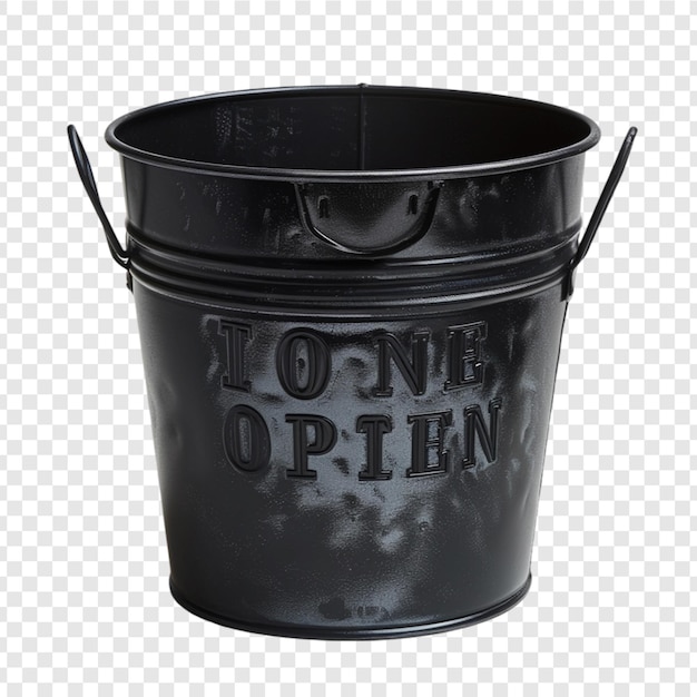 PSD 3d bucket isolated on transparent background