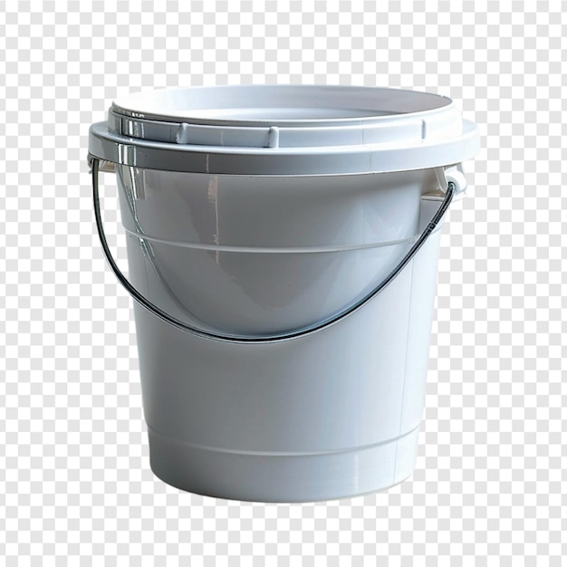 PSD 3d bucket isolated on transparent background