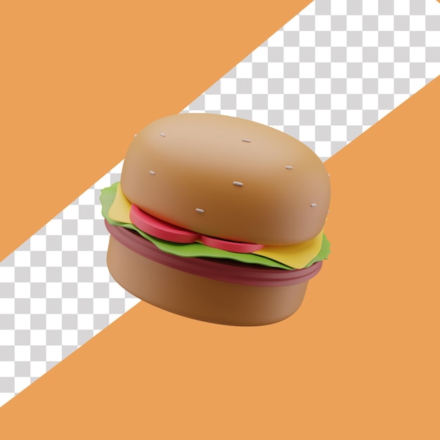 3D Burger Food