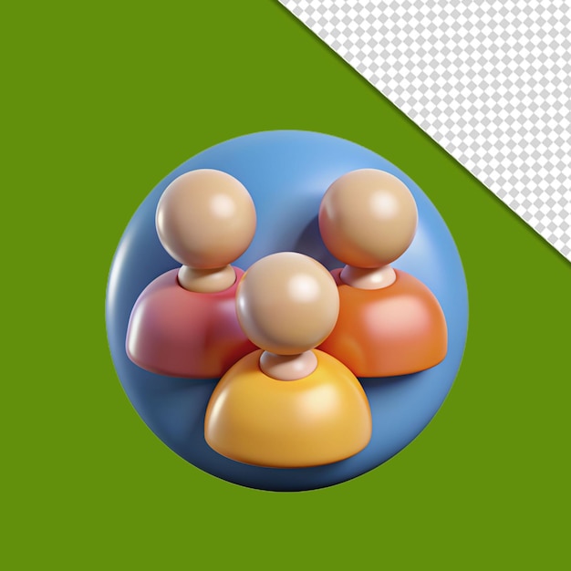 3d business people team icon