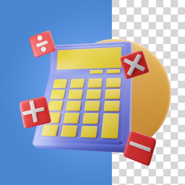 3d calculation icon