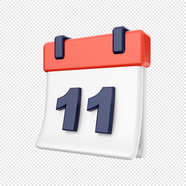 3d calendar date event schedule icon illustration