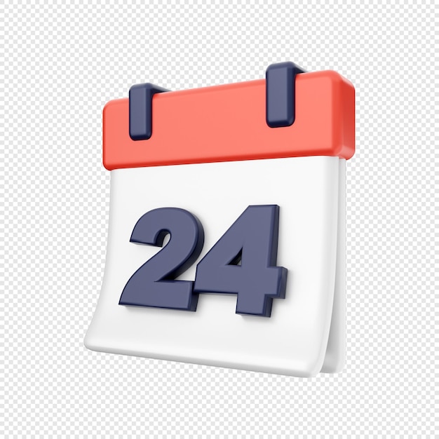 3d calendar date event schedule icon illustration