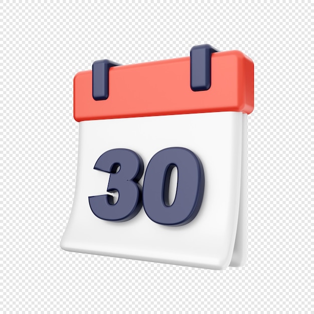 3d calendar date event schedule icon illustration