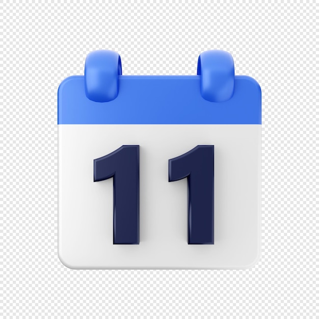 3D Calendar Date And Time Icon Illustration