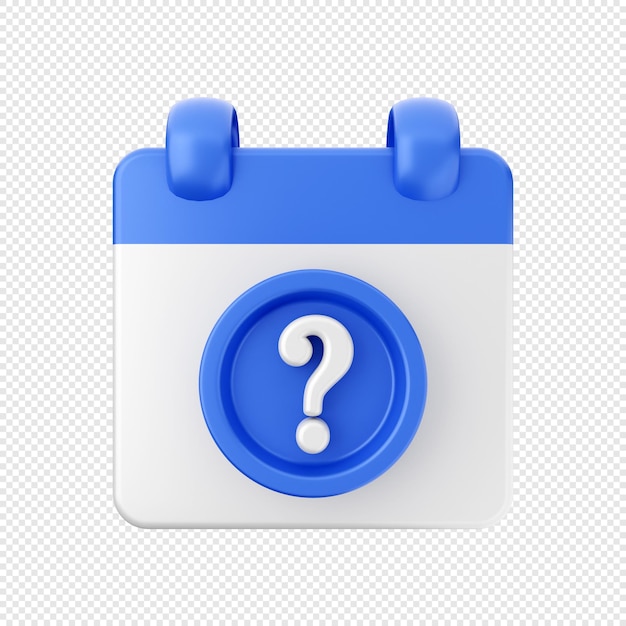 3D Calendar Date And Time Icon Illustration