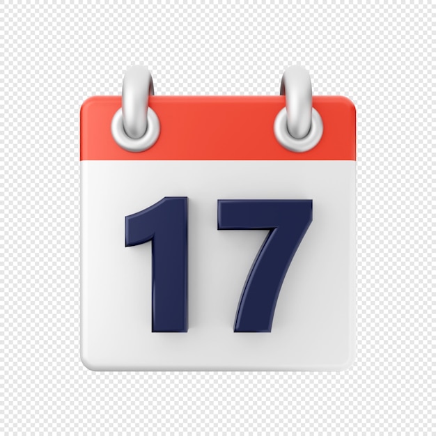 3d calendar icon illustration