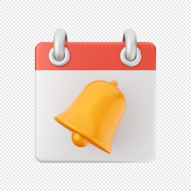 3d calendar icon illustration