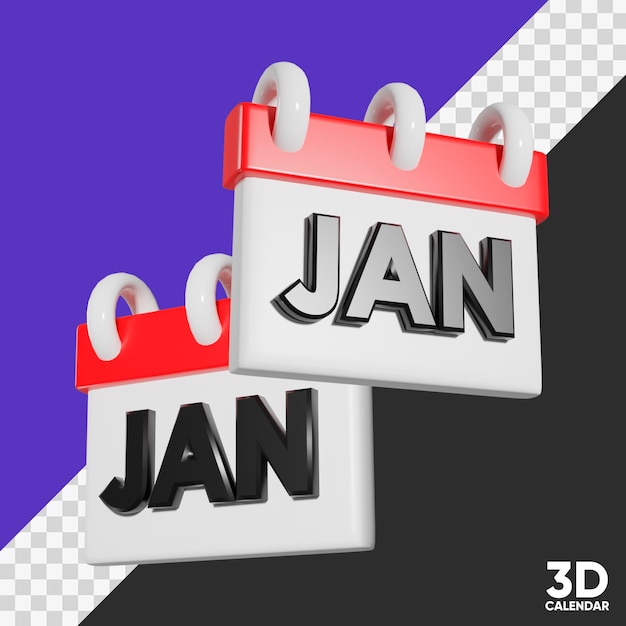 3D Calendar Rendering