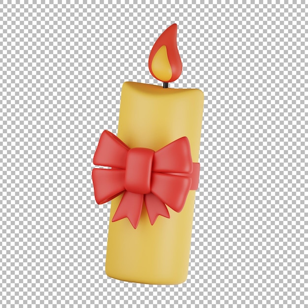 3D Candle icon