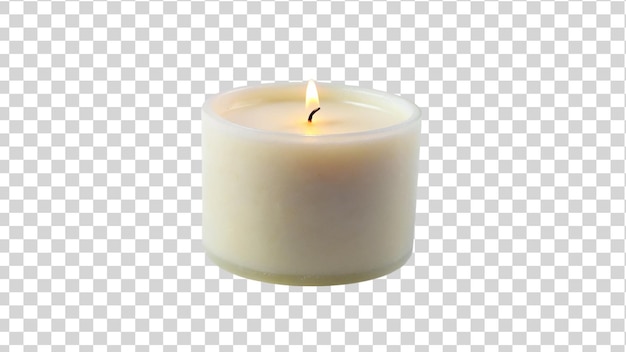 3d Candle Isolated on Transparent Background