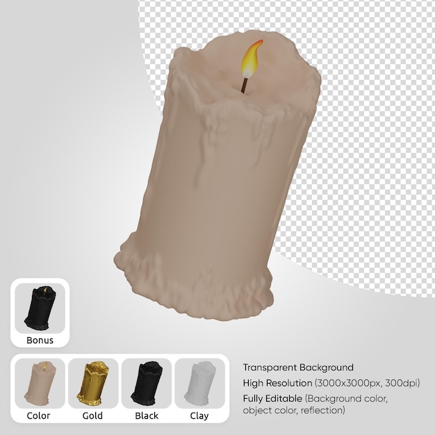 3d candle