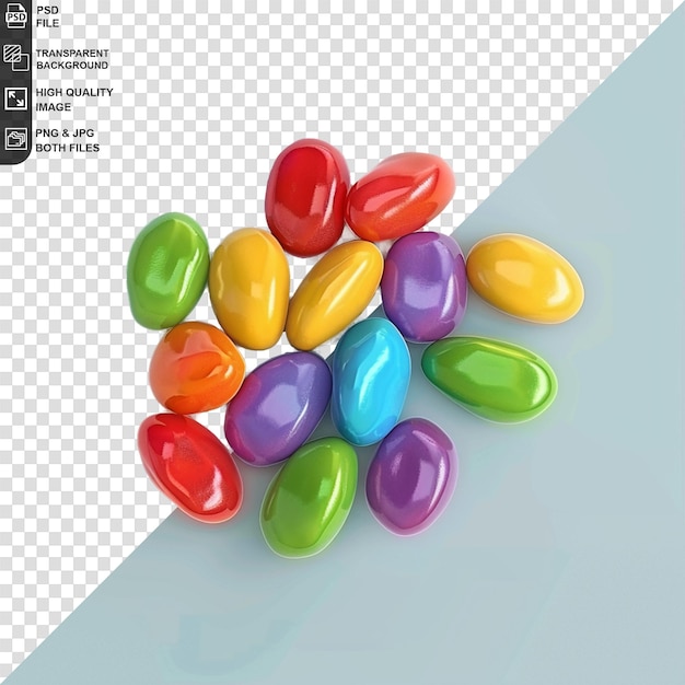 3d candy isolated on transparent background