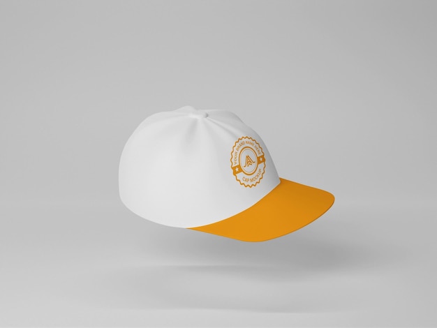 3D Cap with logo mockup