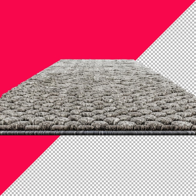 3D Carpet on Transparent Background PNG PSD