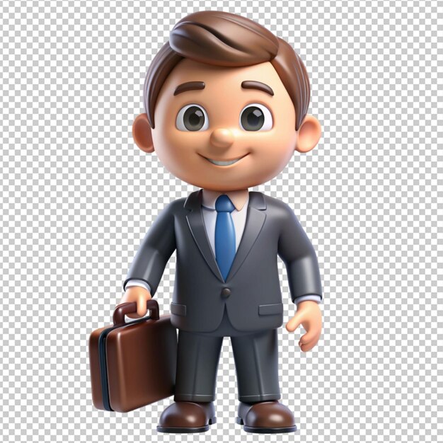 PSD 3d cartoon business character