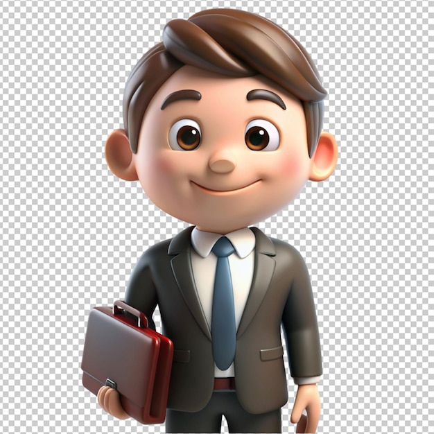 PSD 3d cartoon business character