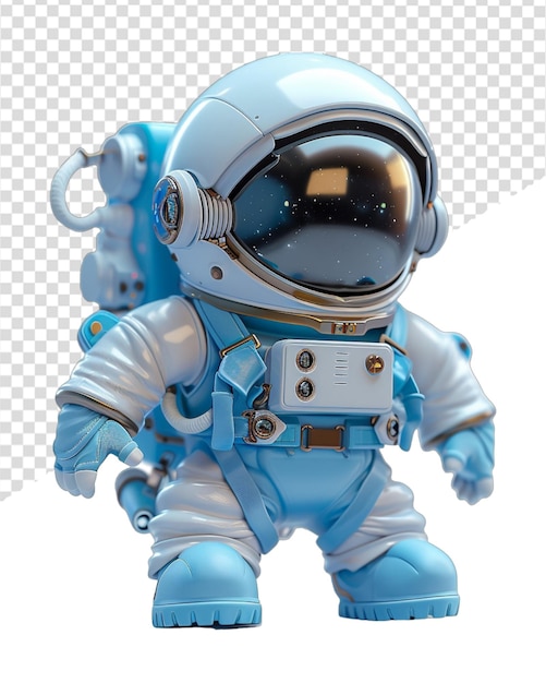 3d cartoon character animation cute little astronaut