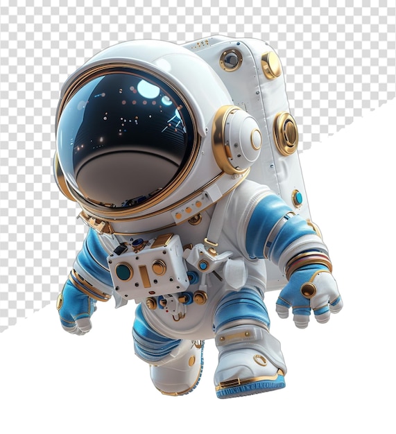 3d cartoon character animation cute little astronaut