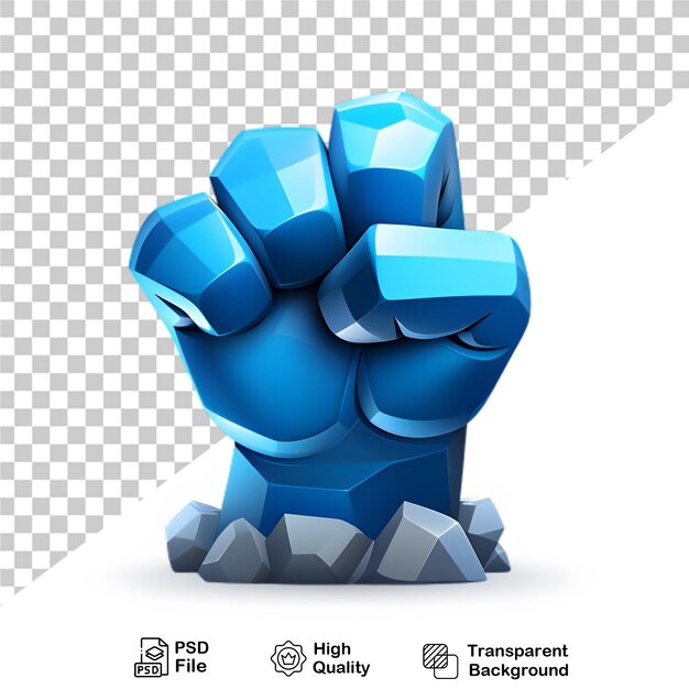 3d cartoon hand sign isolated on transparent background png file