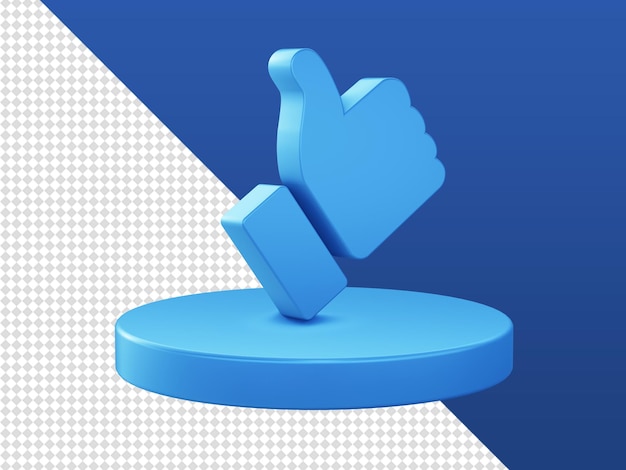 3d cartoon render simple glossy hand like with podium icons for UI UX web mobile apps social media