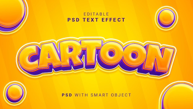 PSD 3d cartoon text effect