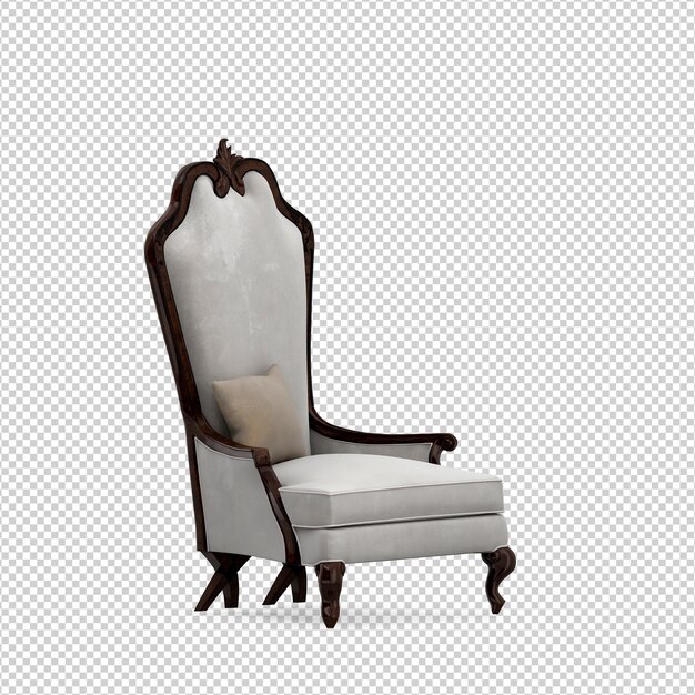 3D chair isolated rendering