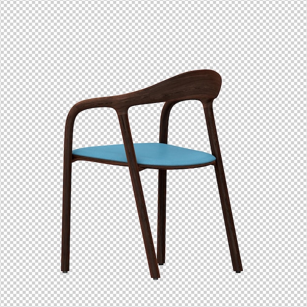 3D chair isolated rendering