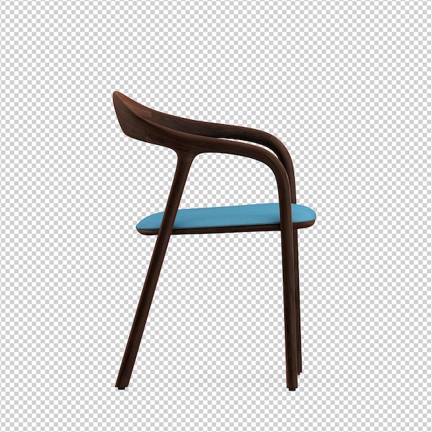 3D chair isolated rendering