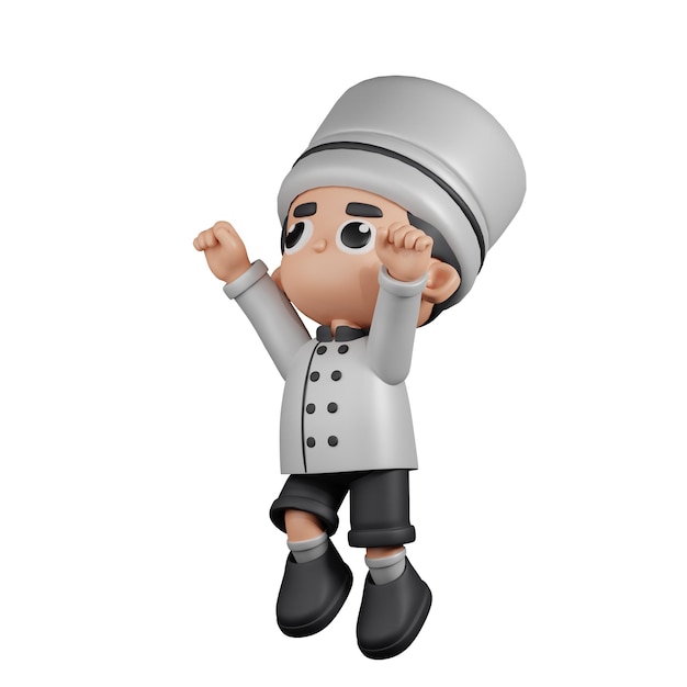 3d Character Chef Superhero Pose