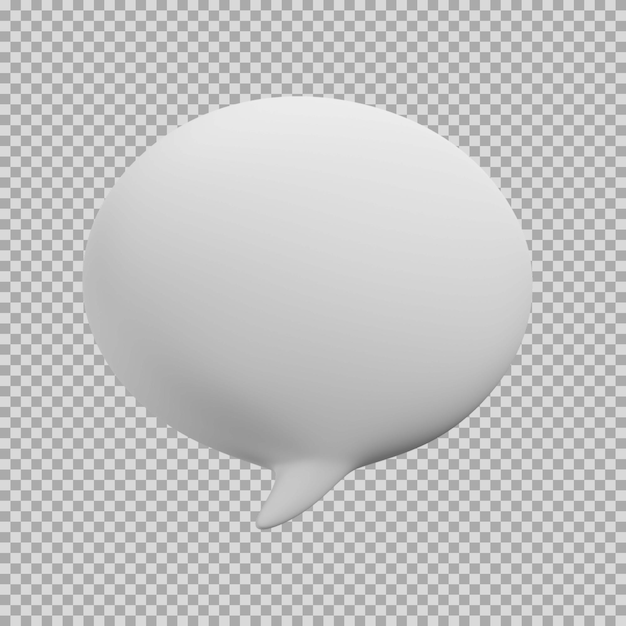 3d chat dynamic clay icon