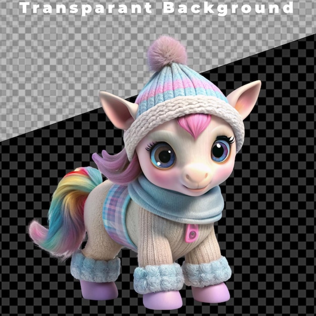 PSD 3d children39s plush unicorn