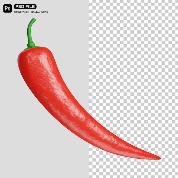 3D Chilli Icon