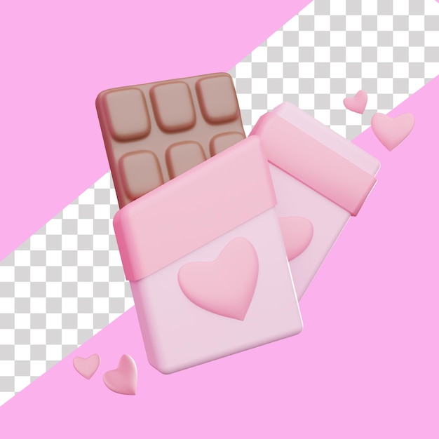 3D Chocolate Valentine day