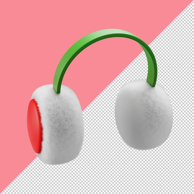 3D Christmas Headphone Icon