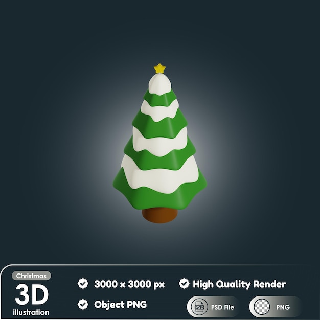 3d Christmas Pine Tree