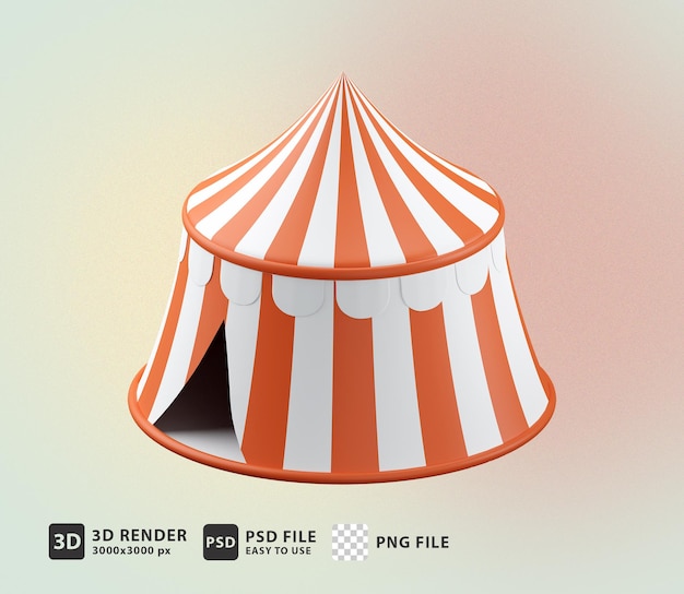 3d circus tent