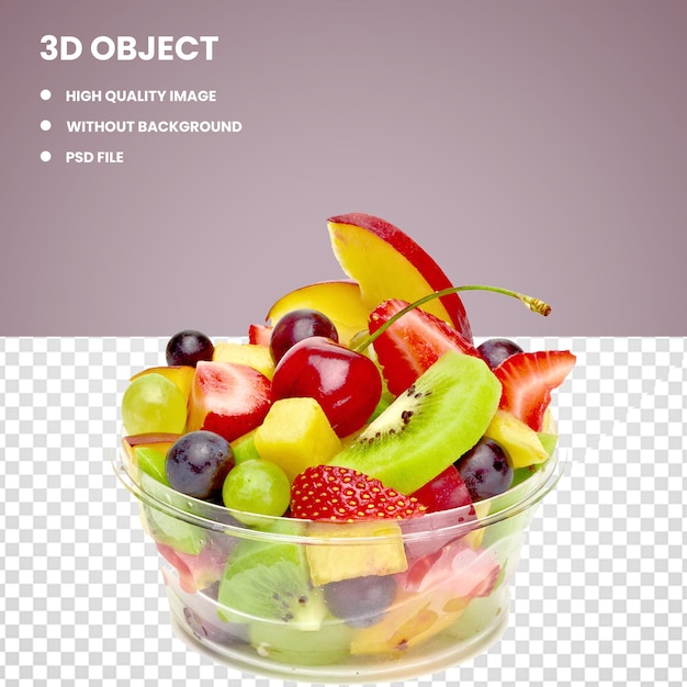 PSD 3d citrus fusion salad