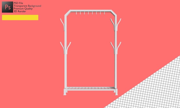 3d clothes rack illustration design