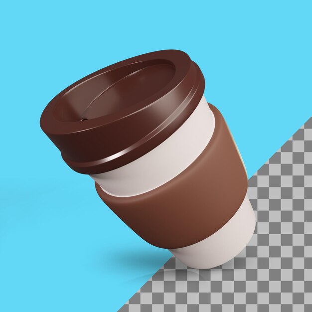 PSD 3d coffee cup