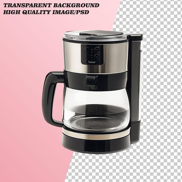 3D Coffee Maker on Transparent