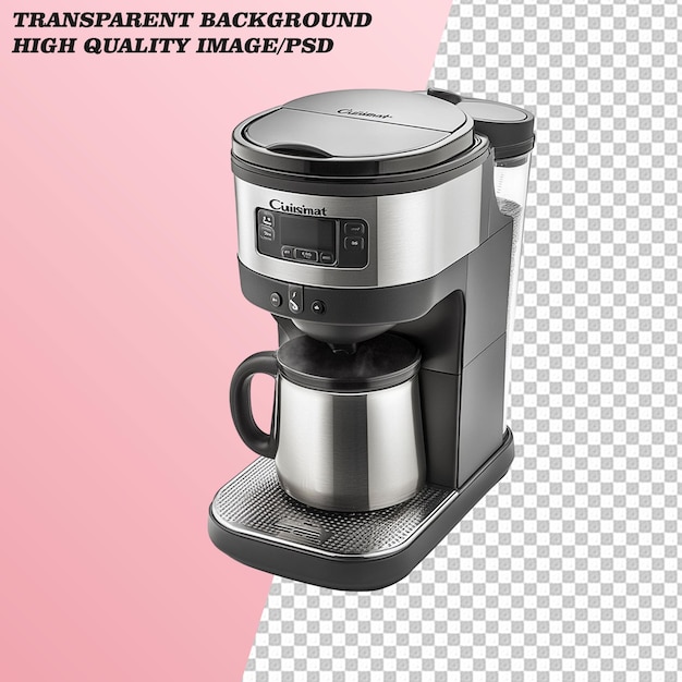 3D Coffee Maker on Transparent